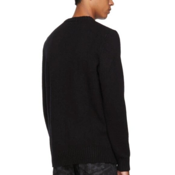 Diesel K-Paxs Noize Black Wool-Blend Crewneck Sweater – Size XL - Picture 4 of 5